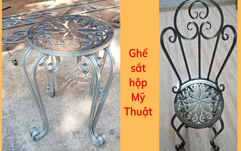 Bàn Ghế Sắt Mỹ Thuật 2