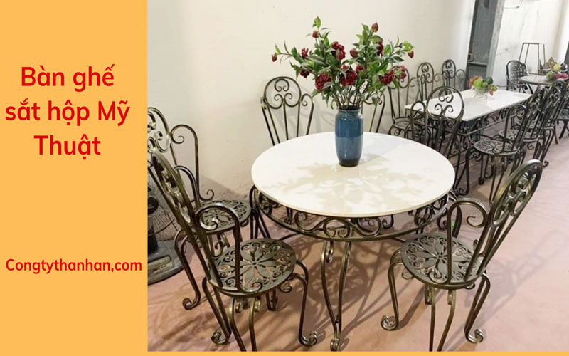 Bàn Ghế Sắt Mỹ Thuật 