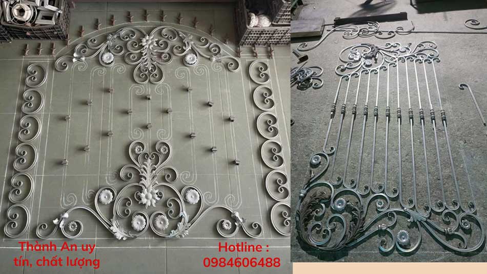 Hoa văn sắt uốn