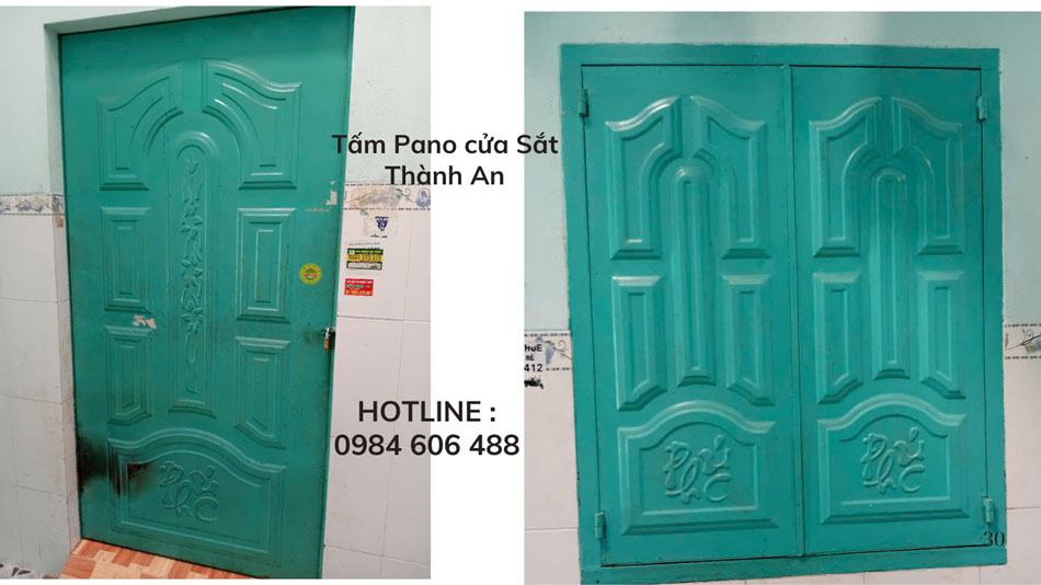 Tấm Pano Cửa Sắt 