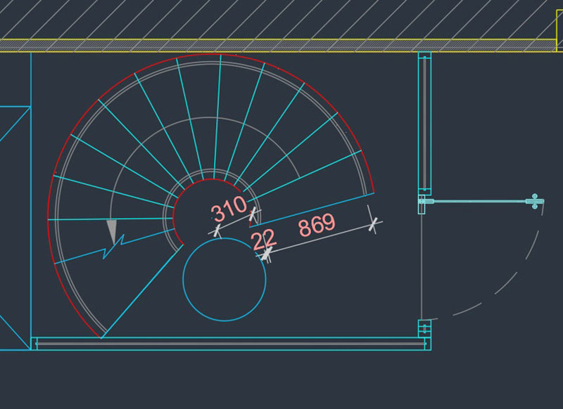 Thiết kế cầu thang xoắn ốc Tại Thành An