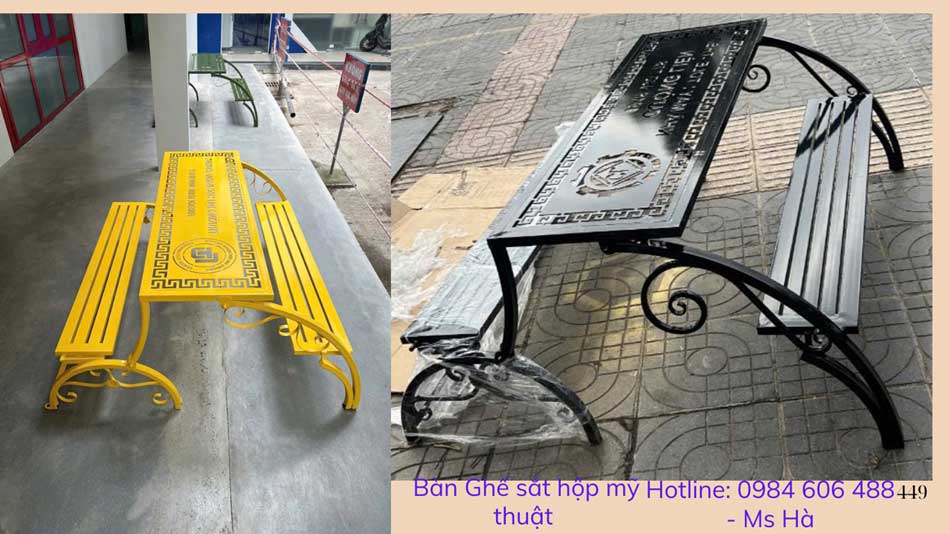 Bàn ghế sắt mỹ thuật đẹp 4