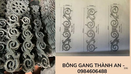 Chông Sắt, Chông Hàng Rào Sắt Hộp, Bông Gang Tại Nghệ An