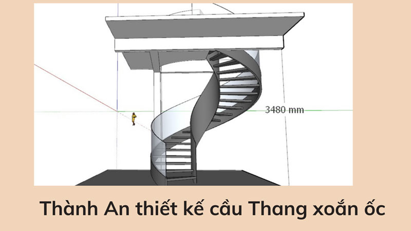 THiết kế cầu thang xoắn ốc 