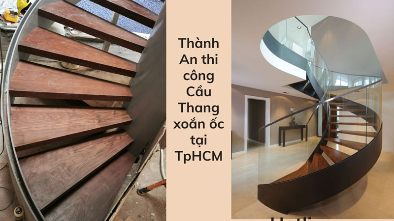 Cầu thang thép tấm xoắn ốc