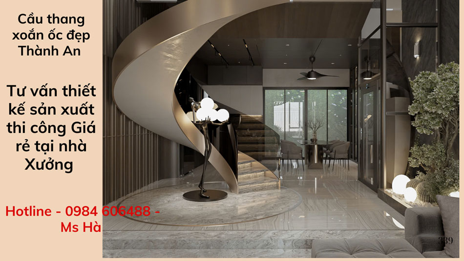 Cầu thang xoắn ốc đẹp tại TPHCM
