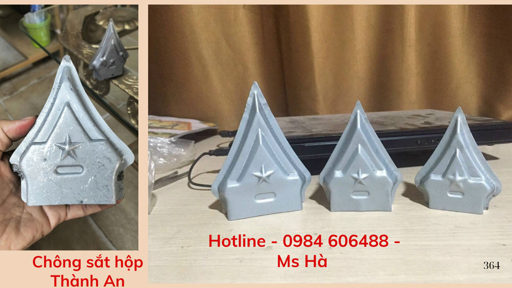 Chông hàng rào sắt hộp 54