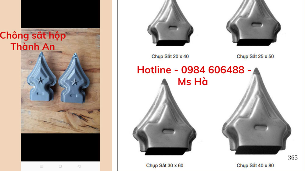 Chông Hàng Rào Sắt Hộp 55