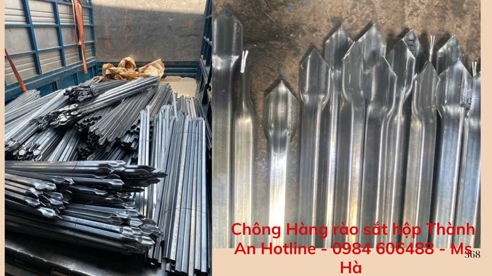 Chông hàng rào sắt hộp 58