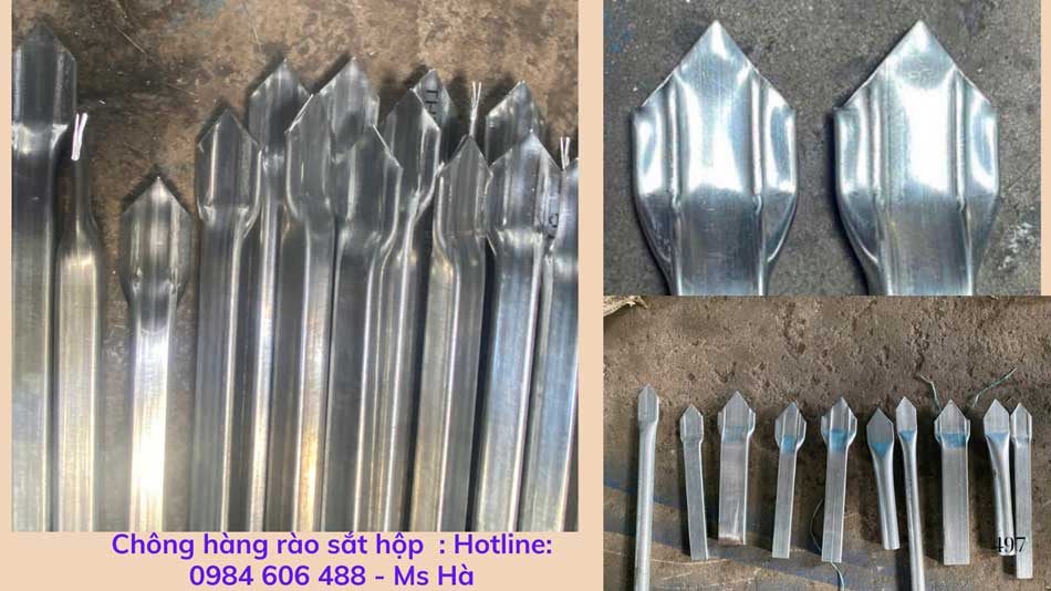 Hàng rào chông sắt hộp 192