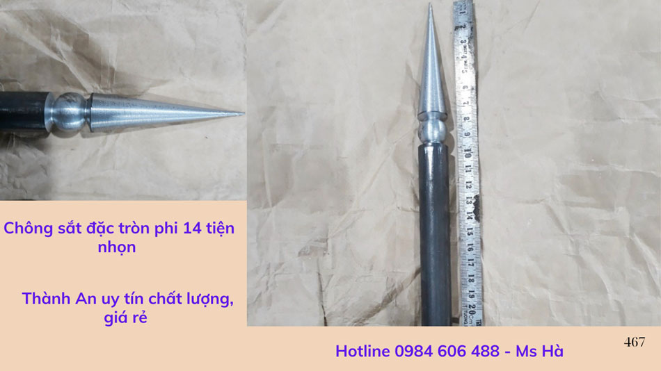 Chông sắt hàng rào 57