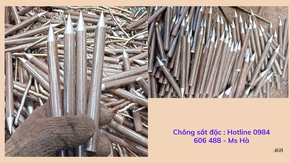 Chông sắt hàng rào 58