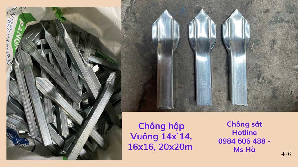 Chông sắt hàng rào 66