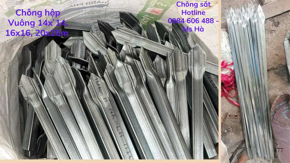 Chông sắt hàng rào 67