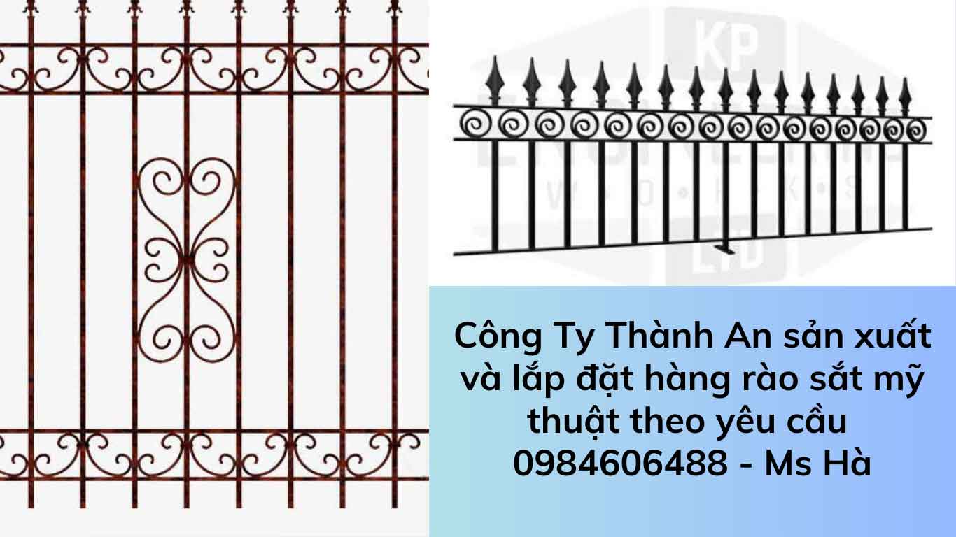 hàng rào sắt mỹ thuật