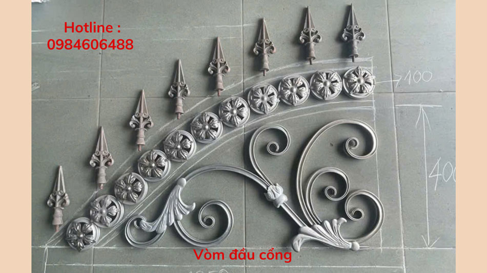 Hoa văn sắt uốn 11