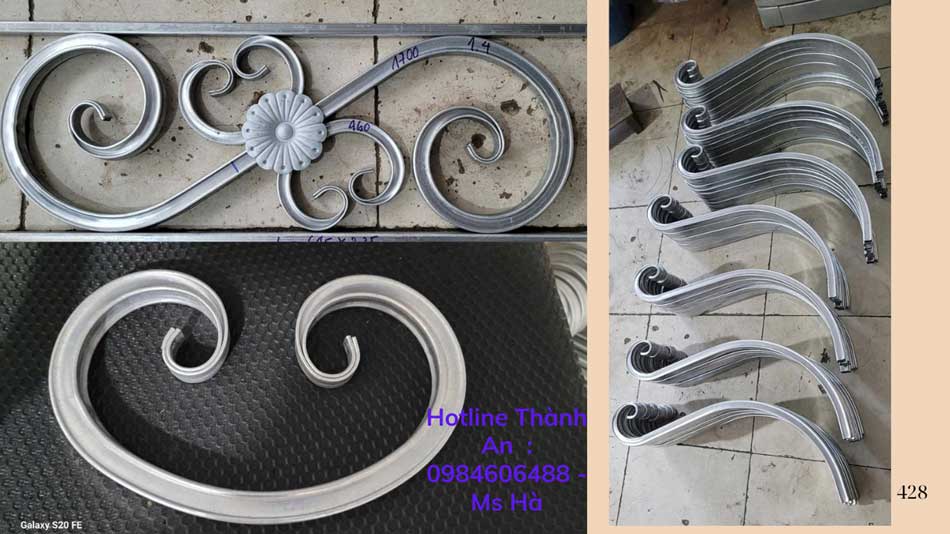 Hoa văn sắt uốn 20