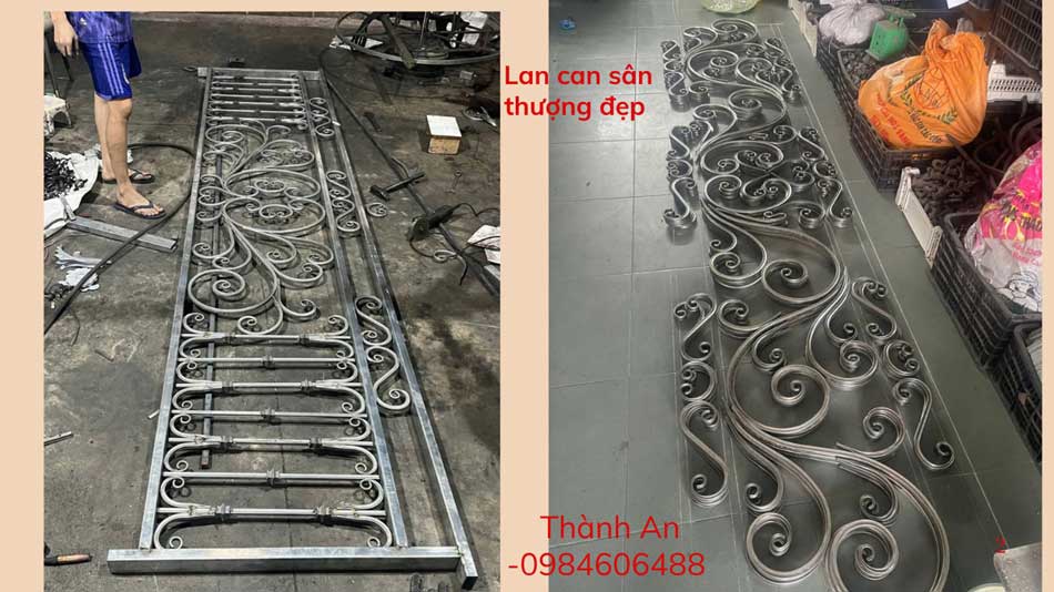 Lan can sân thượng đẹp 2