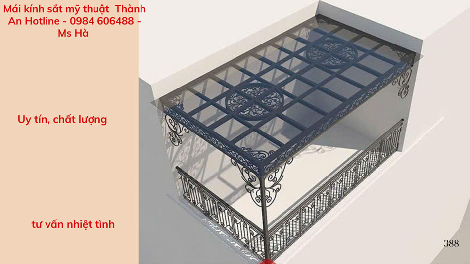 Mái kính sắt nghệ Thuật 2