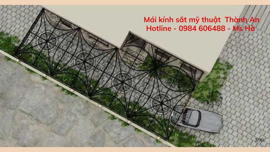 Mái kính sắt nghệ Thuật 4