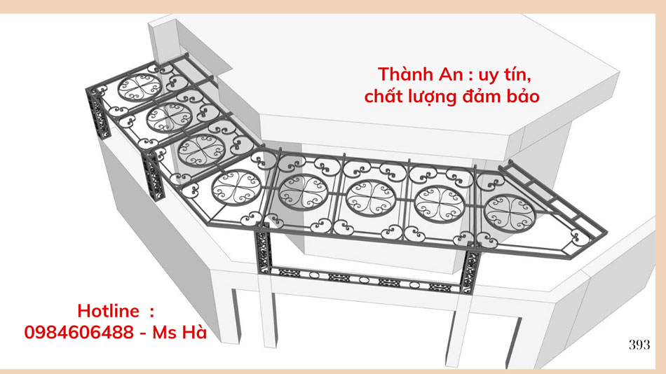 Mái kính sắt nghệ thuật 7