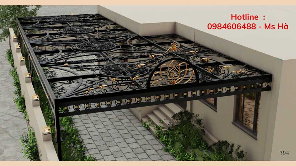 Mái kính sắt nghệ thuật 8