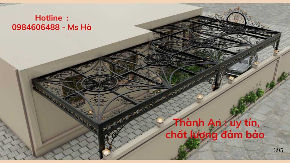 Mái kính sắt nghệ Thuật 9