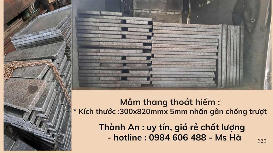 Mâm cầu thang sắt 5mm Bình Dương