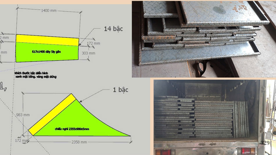 Mâm cầu thang sắt Tại Đồng Nai
