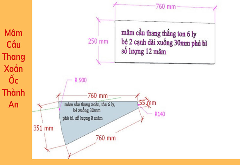 Mâm Cầu Thang Sắt Thành An