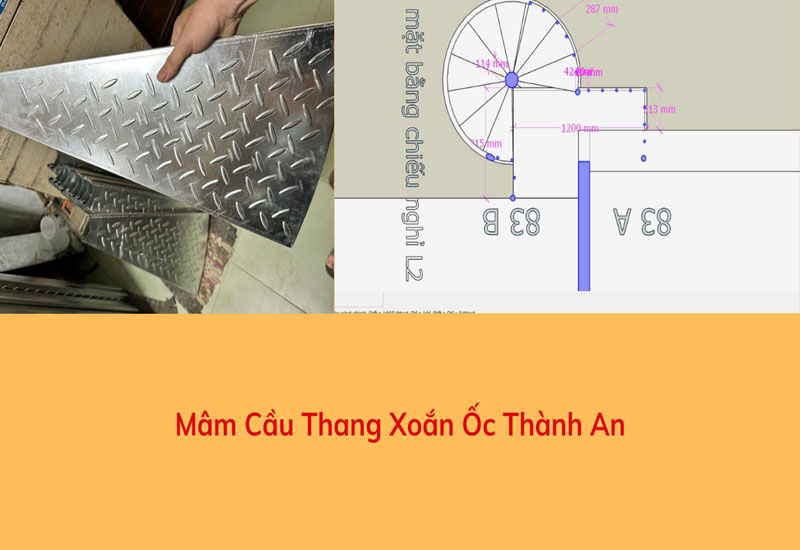 mẫu Mâm Cầu Thang Sắt 