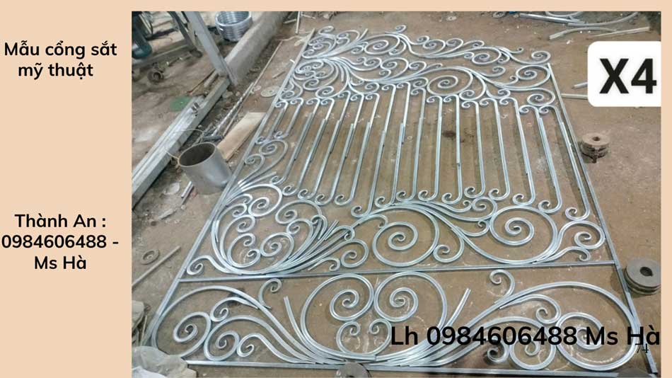 Mãu hoa văn sắt mỹ thuật 8
