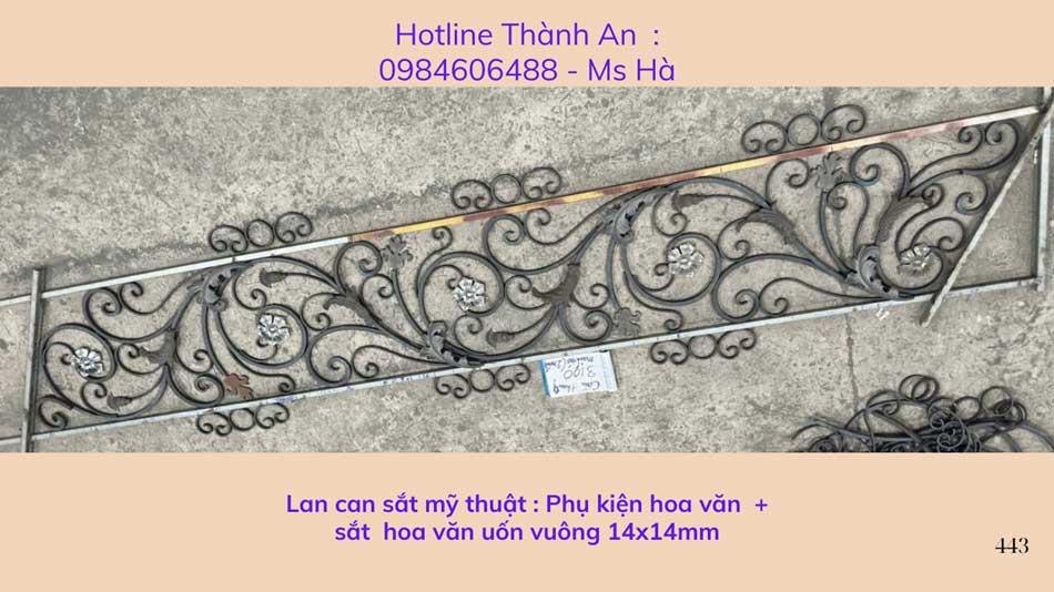 Hoa văn sắt uốn