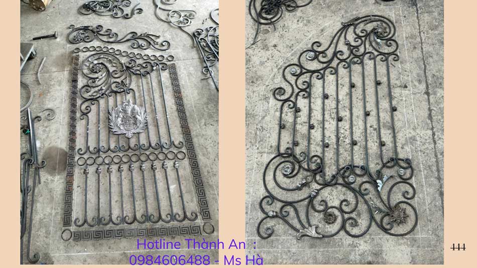 Phụ kiện hoa văn sắt 212