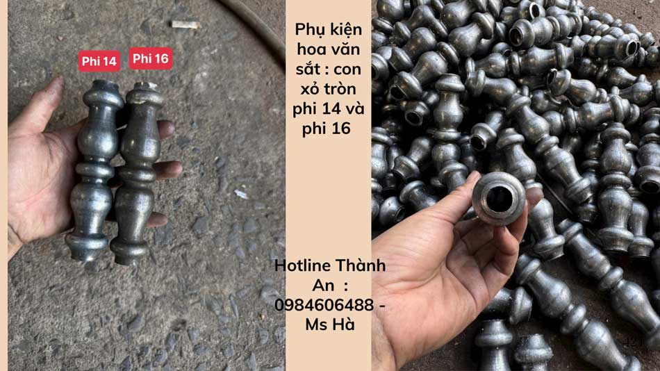 Phụ kiện hoa văn sắt 34