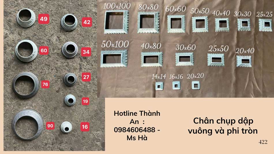 Phụ kiện hoa văn sắt 35