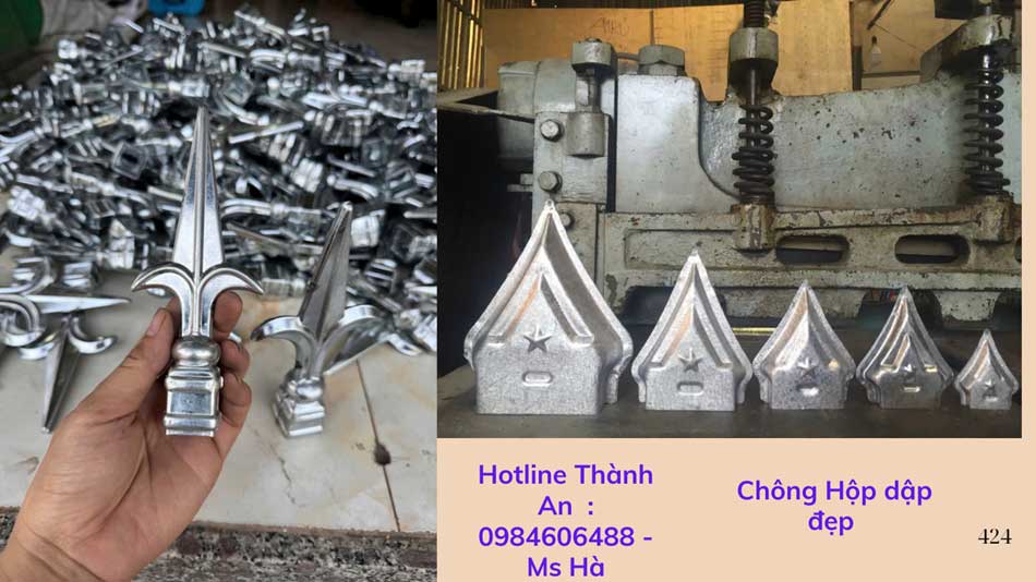 Phụ kiện hoa văn sắt 37