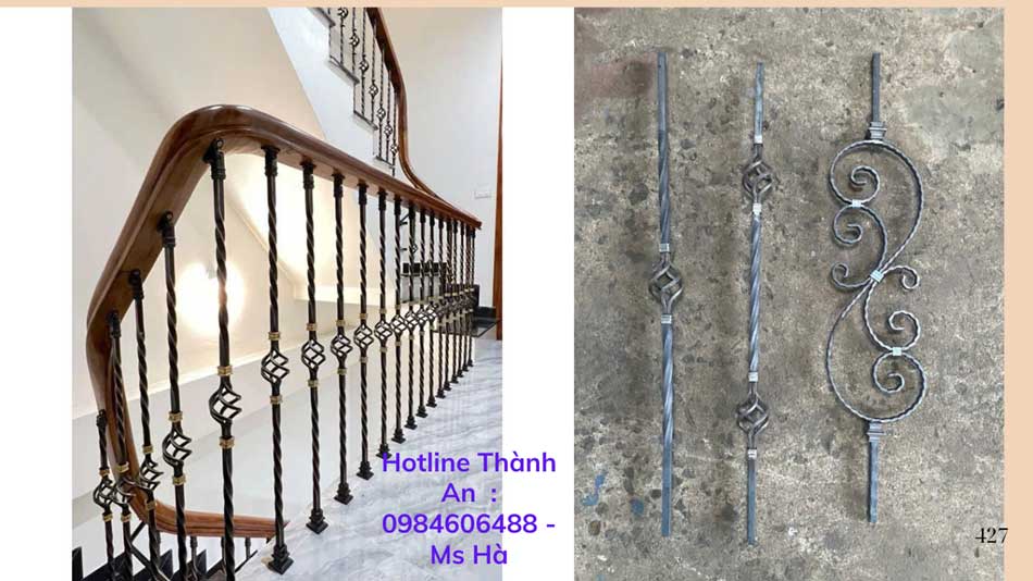 Phụ kiện hoa văn sắt 40
