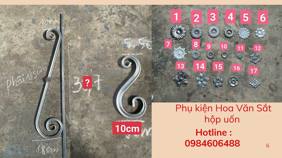 Phụ kiện sắt mỹ thuật