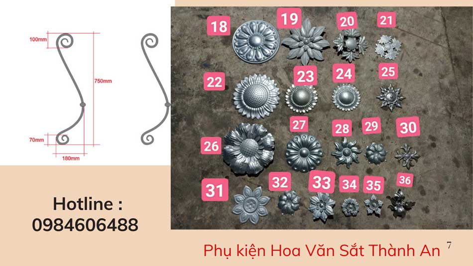 Phụ kiện sắt mỹ thuật
