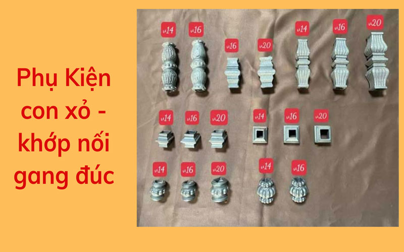 Phụ Kiện Hoa Văn Sắt Đúc